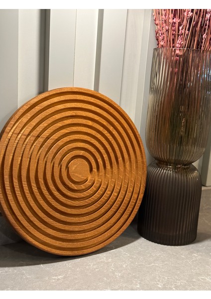 Dekoratif Sunum Tepsisi Ahşap Oymalı Gökkuşağı Sunumluk modelleri