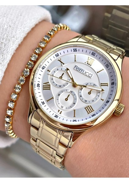 Çelik Spor Şık Model Çelik Kadın Kol Saati+Bileklik