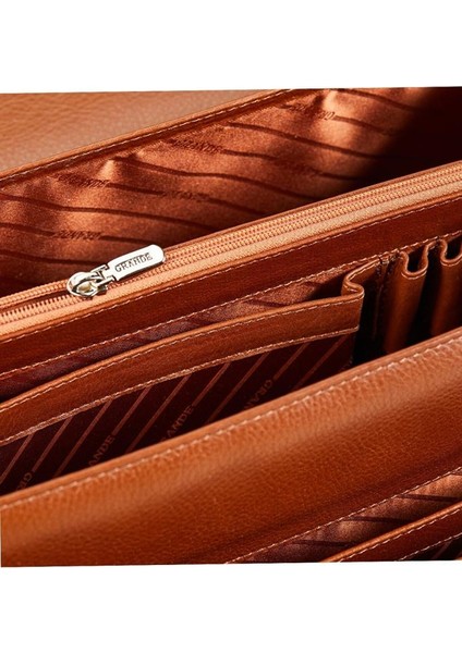 Grande Erkek Deri Evrak Çantası Taba 4211 modelleri