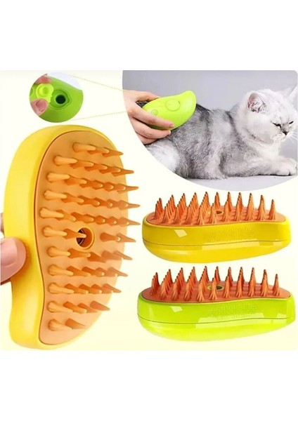 Buharlı Kedi & Köpek Yıkama Fırçası Tarağı, Buharlı Kedi Tarağı, Evcil Hayvan Tarağı