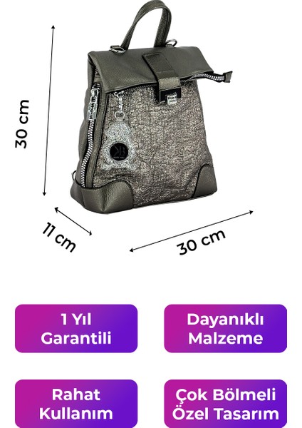 Kriste Bell Kadın Sırt Çanta Pewter 26450