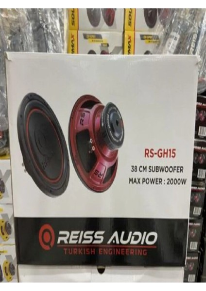 Audıo RS-GH15 38 cm Subwoofer 1000 Rms 2000 Watt