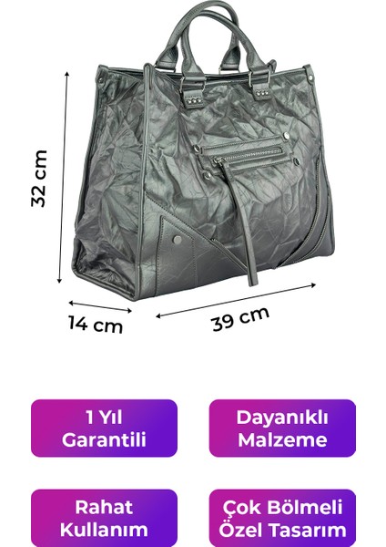 Kriste Bell Kadın Omuz Çantası Kurşun 26497 fiyatları