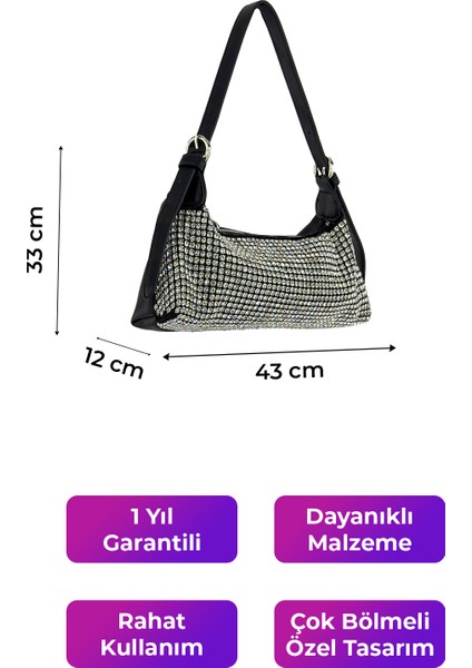 Kriste Bell Kadın Omuz Çantası Siyah 26422 fiyatları