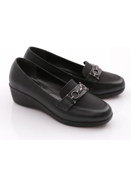 23072 Kadin Önü Metal Aksesuarli Dolgu Topuklu Ayakkabi fiyatları