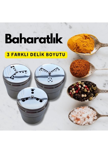 Multi Serpici Baharatlık 3 Farklı Delik Boyutu fiyatları