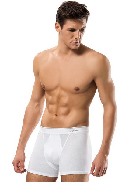 Erdem İç Giyim Erdem Beyaz Pamuk Air Slim Boxer 1428 Renk Beyaz Beden L 315105