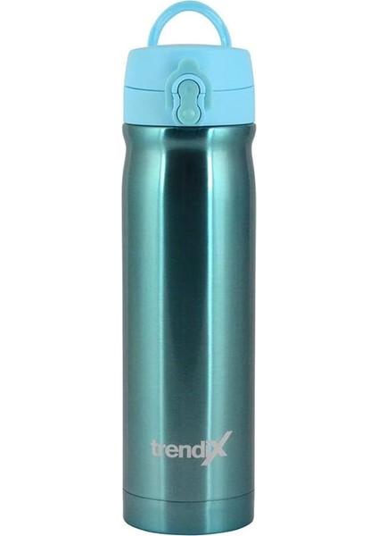 Çelik İçli Termos Matara 500 ml - Pastel Mavi