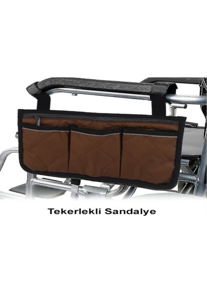 Tekerlekli Sandalye, Yürüteç, Elektrikli Tekerlekli Sandalye, Transfer Sandalyesi Çantası Kahverengi fiyatları