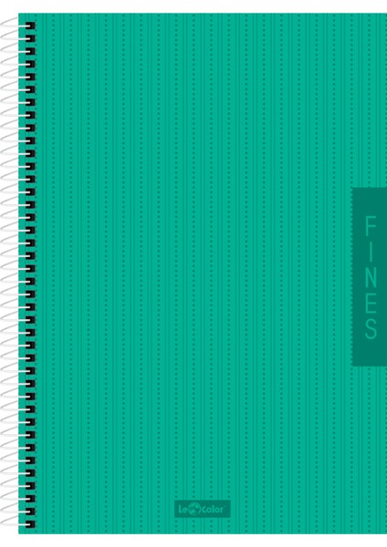 Fines Ofis Defter A4 Spiralli Kareli Yeşil