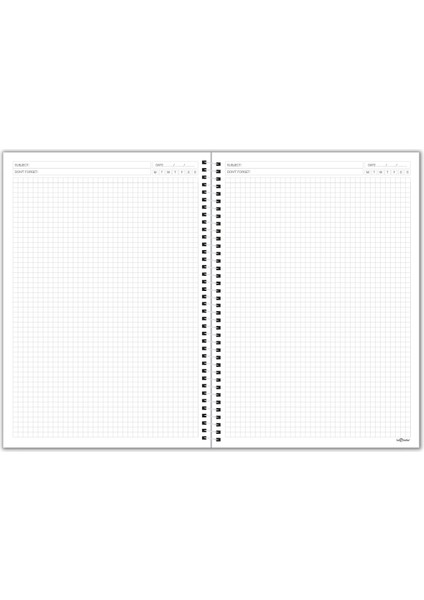Fines Ofis Defter A4 Spiralli Kareli Yeşil modelleri