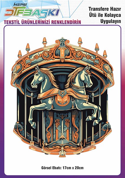 Vintage Ütü ile Yapışan Tişört Tekstil Dtf Baskı