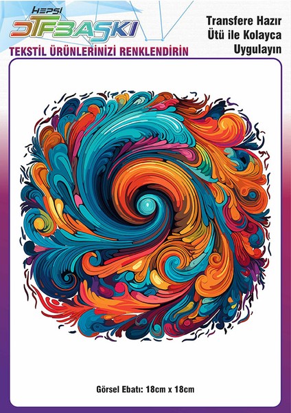 Vintage Ütü ile Yapışan Tişört Tekstil Dtf Baskı