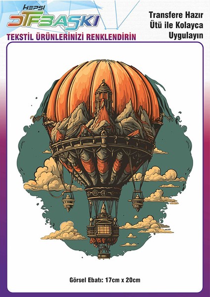 Vintage Ütü ile Yapışan Tişört Tekstil Dtf Baskı