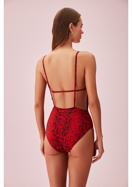 Sırt Detaylı Desenli Mayo fırsatları