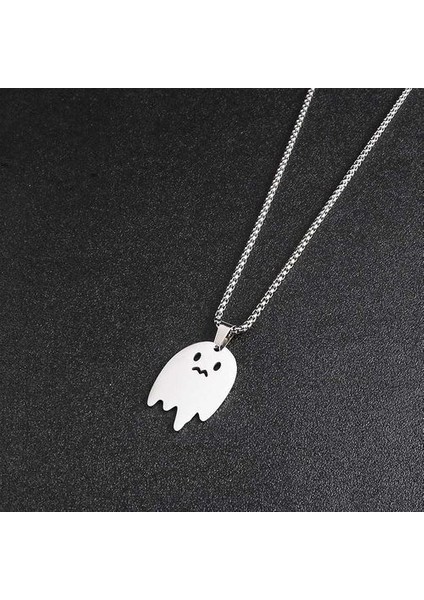 Kpop Gülen Yüz Goth Hip Hop Zinciri Paslanmaz Çelik Kolye (Yurt Dışından)