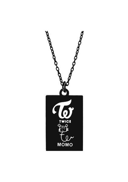 Ikili Üye Imza Paslanmaz Çelik K-Pop Takı Kolye (Yurt Dışından)