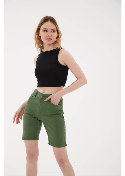 Kolsuz Crop Bluz Siyah