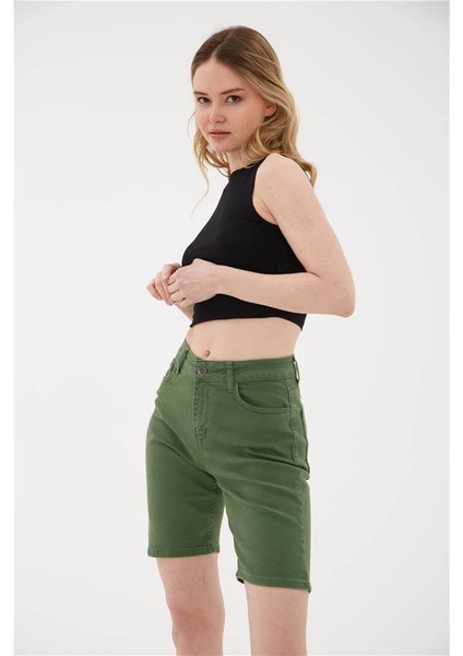 Kolsuz Crop Bluz Siyah