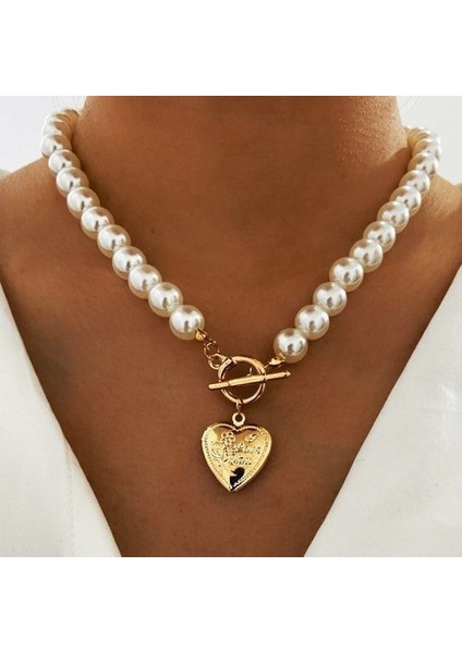Minik Kalp Gerdanlık Kadın Gümüş Renk Zinciri Küçük Kalp Kolye (Yurt Dışından)