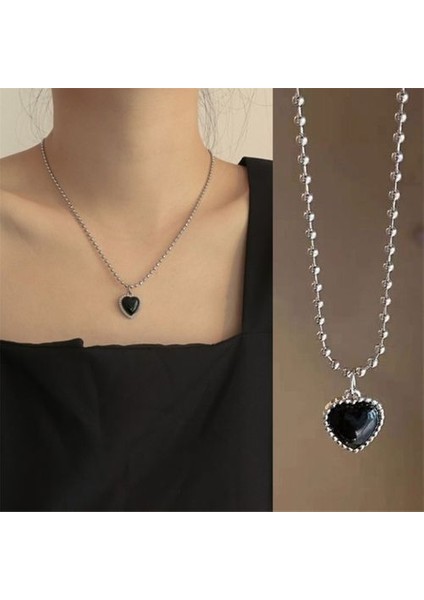 Vintage Goth Kalp Gerdanlık Klavikula Zincir Kadın Kız Punk Kolye (Yurt Dışından)