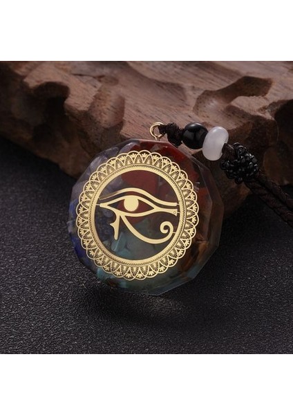 Charm Yedi Çakra Kadın Erkek Renkli Doğal Taş Kolye (Yurt Dışından)
