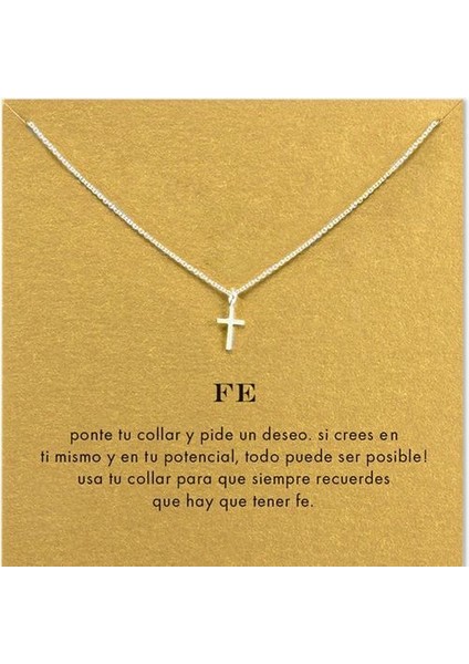 Hıristiyan Haç Kısa Zincir Gerdanlık Kadın Altın Kolye (Yurt Dışından)