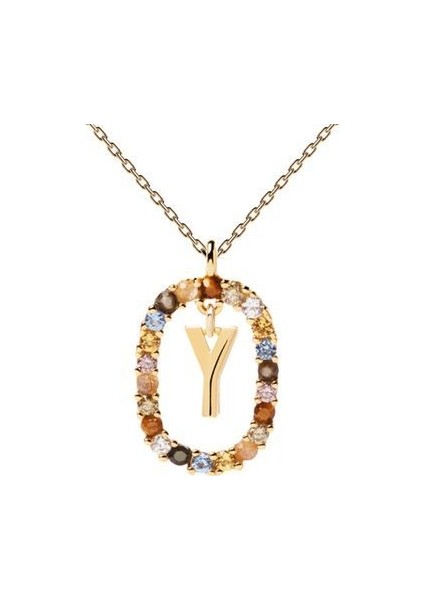 Trendy Harfler A - Z Ilk Msck Alfabe Pendente Uzun Zincir Kolye (Yurt Dışından)