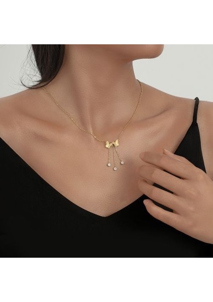 Muhteşem 6 Pençe Kübik Zirkonya Kadın Aaa Yuvarlak Cz Kolye (Yurt Dışından)