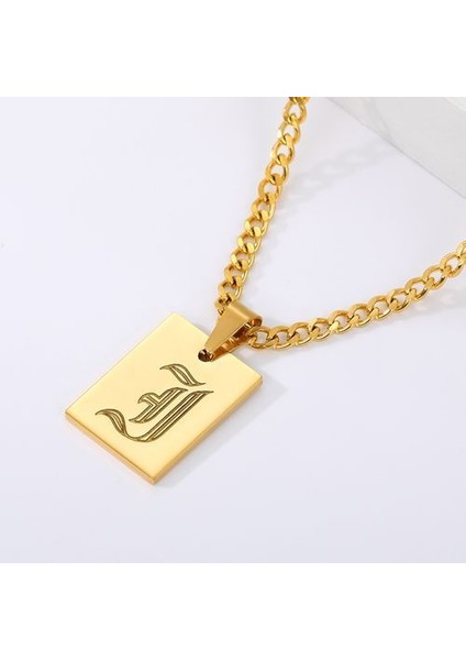 Kadın Ilk Paslanmaz Çelik Harf Estetik Kolye (Yurt Dışından)