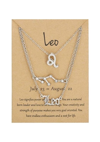 3 Adet/takım 12 Burç Kadın 12 Takımyıldızı Zinciri Kolye (Yurt Dışından)