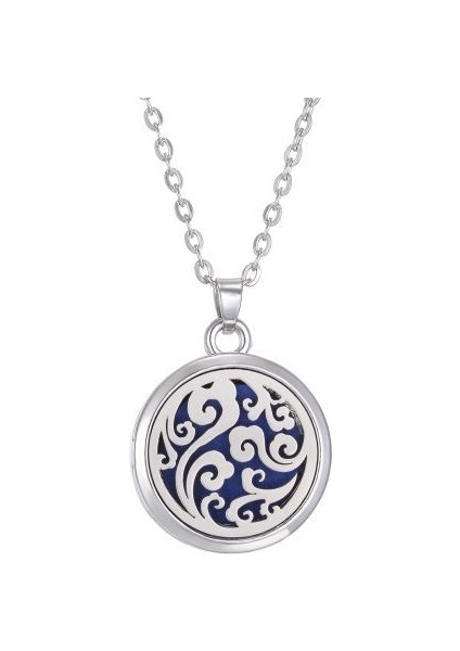 Hayat Ağacı Terapi Uçucu Yağ Difüzörü Açık Paslanmaz Çelik Kolye (Yurt Dışından)