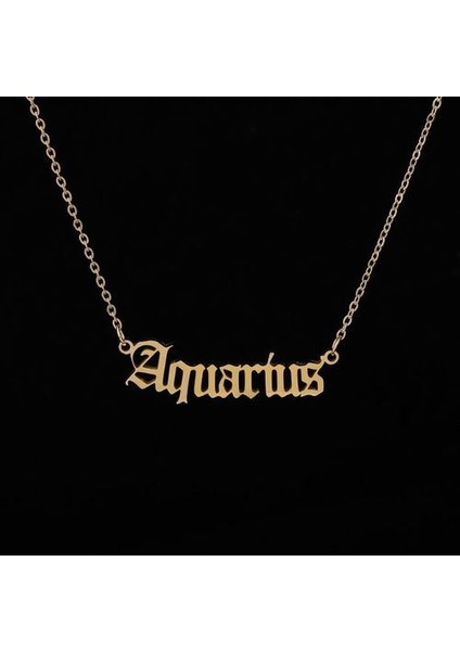 Hip Hop Rapçi Strand Boncuk Zincir Paslanmaz Çelik Mektup Kolye (Yurt Dışından)