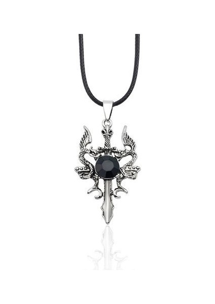 Ters Pentagram Yıldız Tanrı Keçi Kafası Şeytan Kolye (Yurt Dışından)