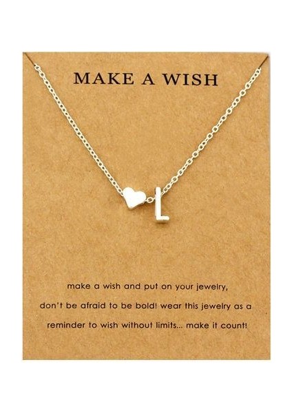 Ilk 26 Harfli Kalp Kadın Kızın Takı Dostluğu Kolye (Yurt Dışından)