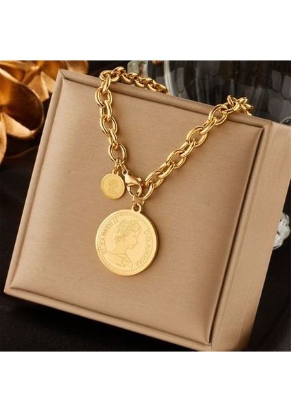 316L Paslanmaz Steereen Taş Kristal Hip-Hop Çok Katmanlı Zinciri Kolye (Yurt Dışından)