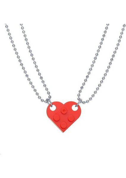Aşıklar En Iyi Arkadaşlar Için Eşleştirilmiş Kalp Eşleşen Çift Bulmaca Kolye (Yurt Dışından)