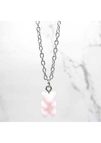 El Yapımı Sevimli Karikatür Ayı Zincir Kolye (Yurt Dışından)