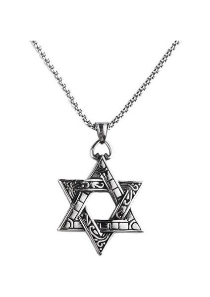 Erkek Dikdörtgen Çapraz Kolye (Yurt Dışından)