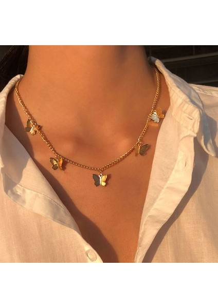 Kadın Sevimli Kızlar Hayvan Kedi Tatlı Kalp Inci Kolye (Yurt Dışından)