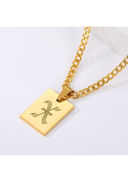Kadın Ilk Paslanmaz Çelik Harf Estetik Kolye (Yurt Dışından)