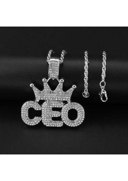 Brgold Renk Buzlu Out Mikro Açacağı Kübik Zirkon 24 Inç Halat Charm Zincir Kolye (Yurt Dışından)