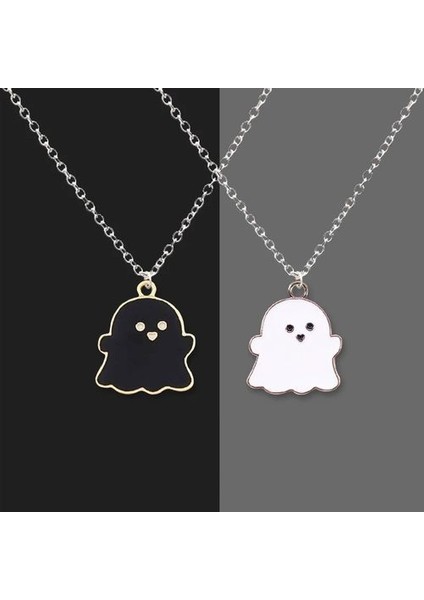 Hip Hop Şeytan Gülen Yüz Kadın Erkek Uzun Zincir Kolye (Yurt Dışından)