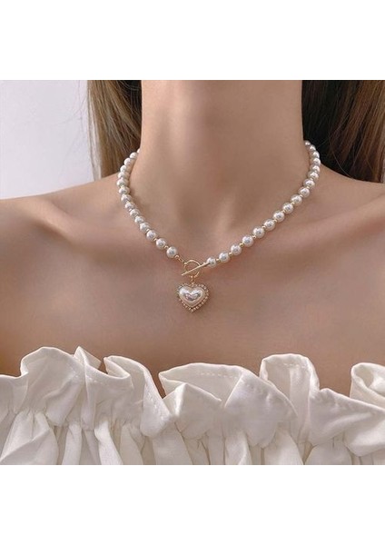 Kadınlar Kız Için Punk Goth Kalp Gerdanlık Klavikula Zincir Kolye (Yurt Dışından)