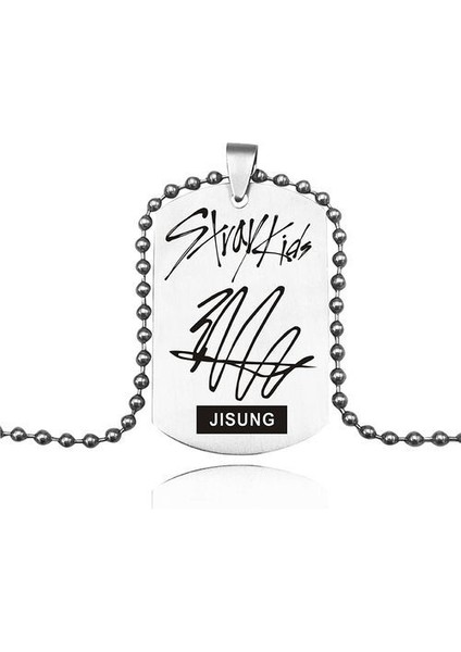 Ikili Üye Imza Paslanmaz Çelik K-Pop Takı Kolye (Yurt Dışından)