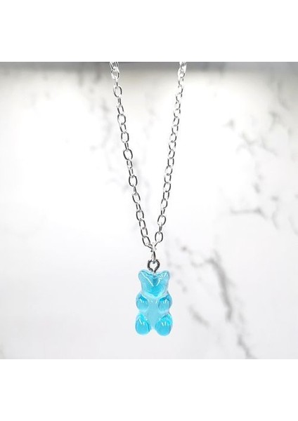 El Yapımı Sevimli Karikatür Ayı Zincir Kolye (Yurt Dışından)