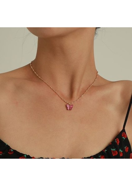 Klasik Çok Katmanlı Üçgen Metal Elbise Aksesuarları Kazak Zinciri Kolye (Yurt Dışından)