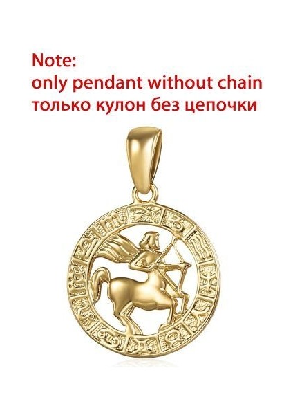 12 Burç Takımyıldızları Kadın Erkek 585 Gül Altın Kolye (Yurt Dışından)