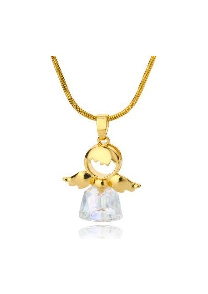 Vintage Şanslı Dört Yapraklı Yonca Kadın Goth Aşk Kalp Kolye (Yurt Dışından)