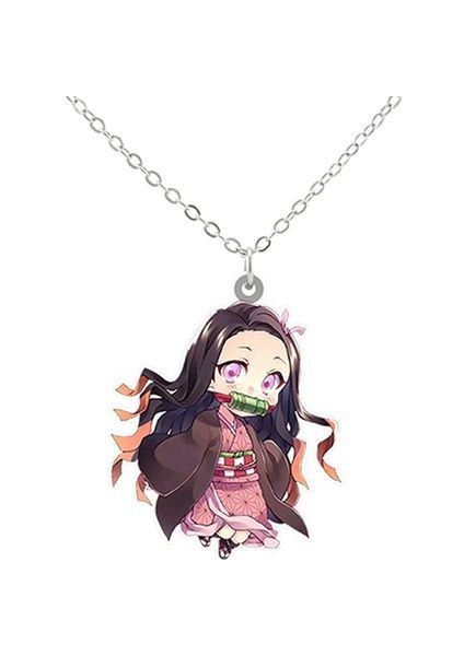 Sevimli Girhost Kamado Nezuko Pvc Reçine Kolye (Yurt Dışından)